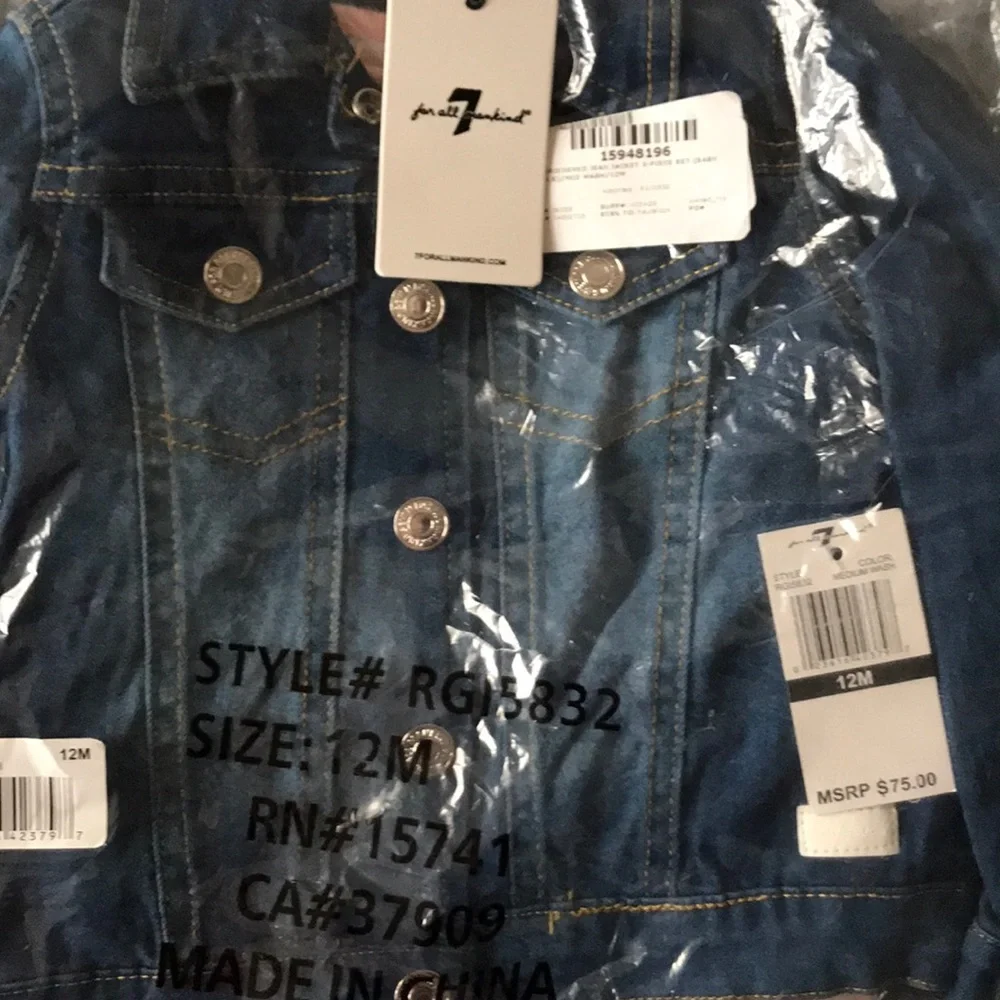 7 For All Mankind 3 Piece Jacket Set